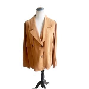 J. Jill Wearever Collection Easy Care Lightweight Jacket Size 2x Corporate